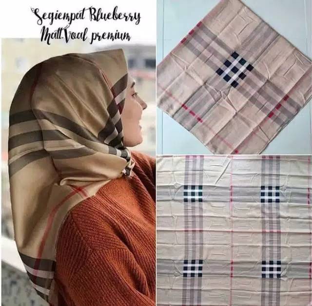 Hijab Segi Empat Deenay Kw Motif Burbery Turkey