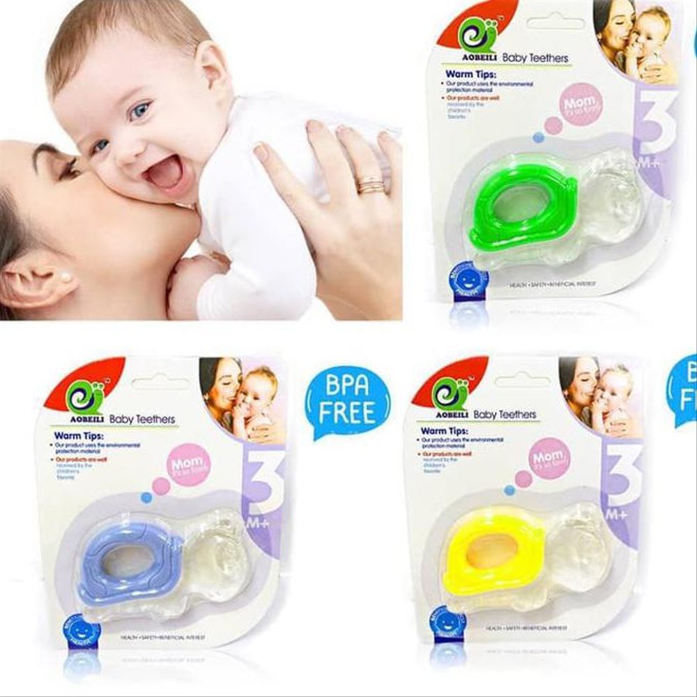 Mainan Gigitan Bayi/Baby Teethers Aobaoli/Water Filled Teether PangPang/Xibei Teethers