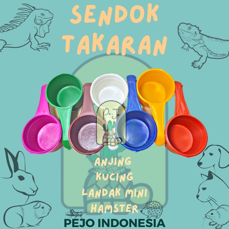 Sendok Takaran Cat Food Dog Food Gayung Mini Serok Makanan Kucing Kelinci Anjing Hamster Landak Mini