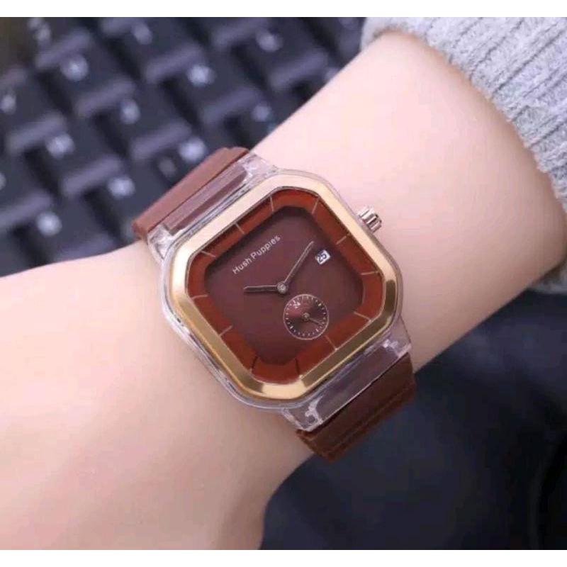 Jam Tangan Kasual Persegi Pria Wanita