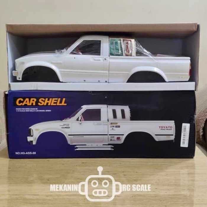 Rc Car Shell 1/10 Hard Body Toyota Hilux - White Ze33821