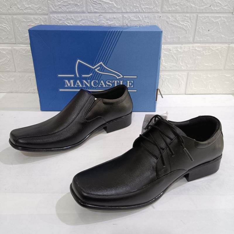 Sepatu Pantofel Merk Mancastle tipe Pedro | Sepatu Kantor Mancastle | Pantofel Runcing Mancastle