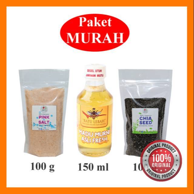 

PAKET JSR CHIA SEED GARAM HIMALAYA MADU ASLI HIMSALT HIMALAYA PINK SALT CIA SEEDS CHEA HITAM ORGANIK PREMIUM BIJI GAREM GUNUNG BUKIT SUPER FOOD HERBAL HALUS ZAIDUL AKBAR DETOKS DETOX DIET CHIASEED SHEED SEEDS SED CHIASEEDS CHEASEEDS 100GR 100 GR 1KG HUTAN