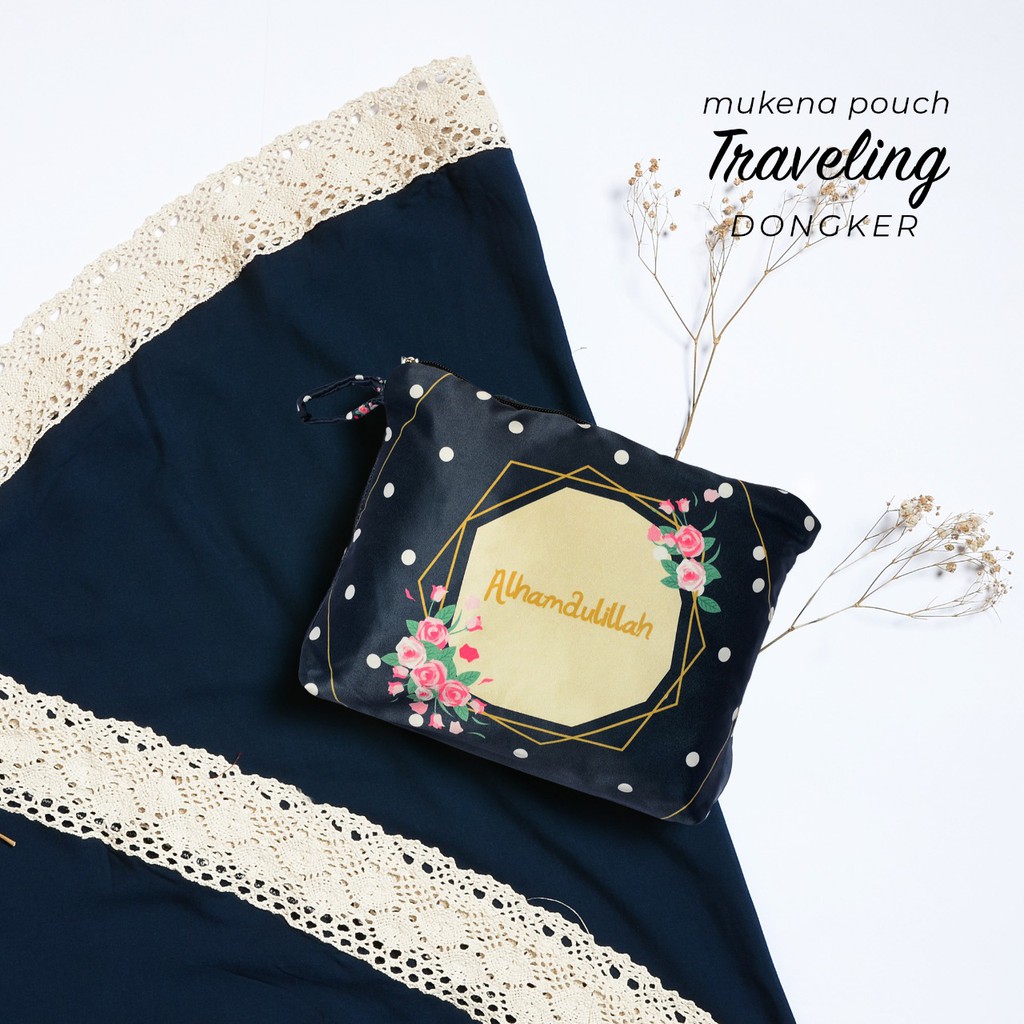 Mukena Katun Rayon Renda Pouch Traveling