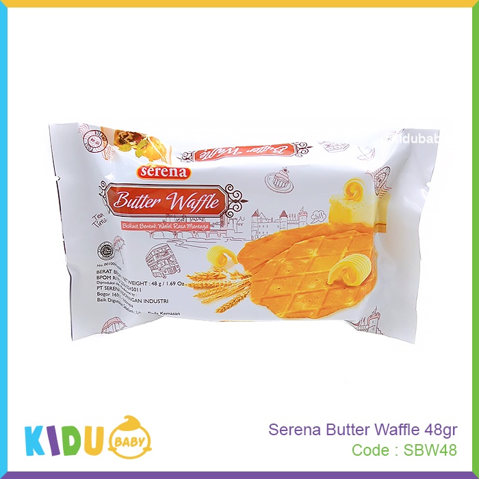 Serena Butter Waffle 48gr Biskuit Cemilan / Cemilan Sehat dll (khusus ibunya) / Kidu Baby