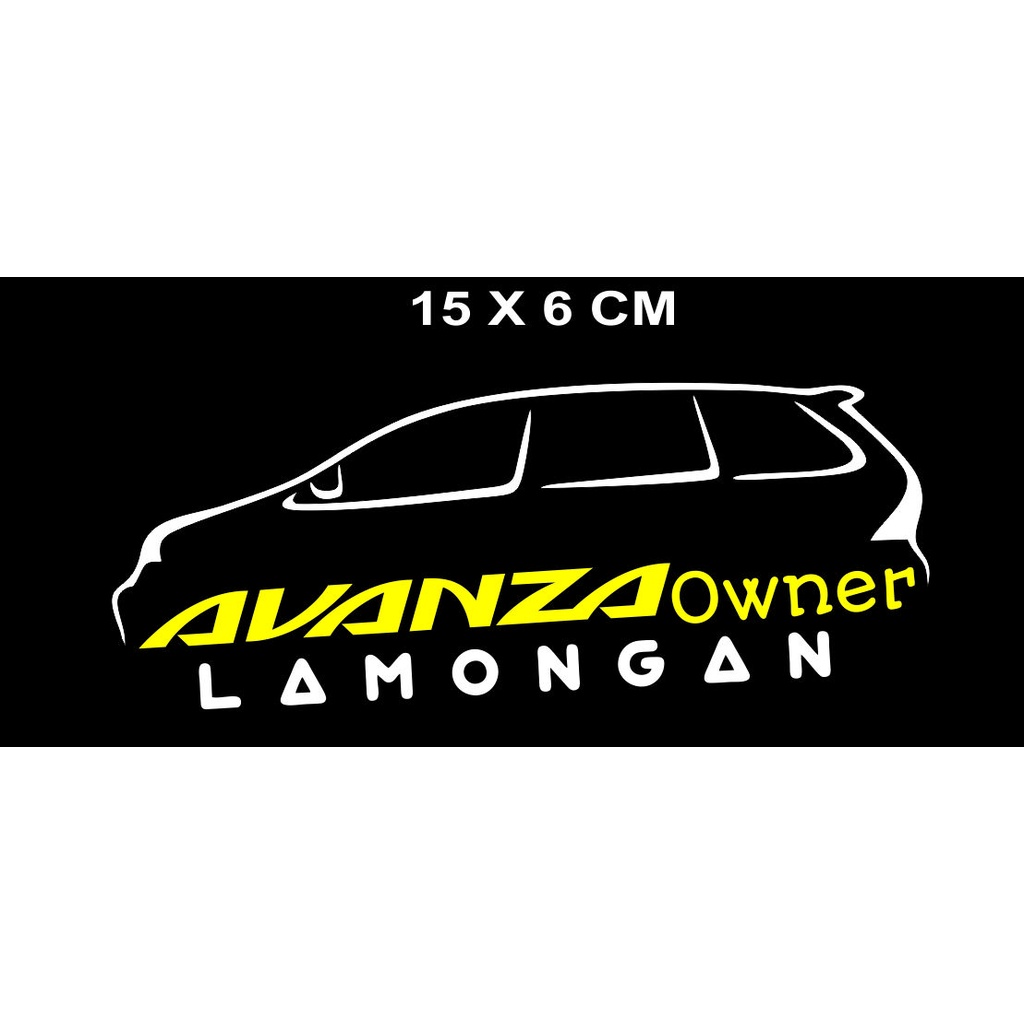 stiker cutting mobil kaca belakang komunitas avanza