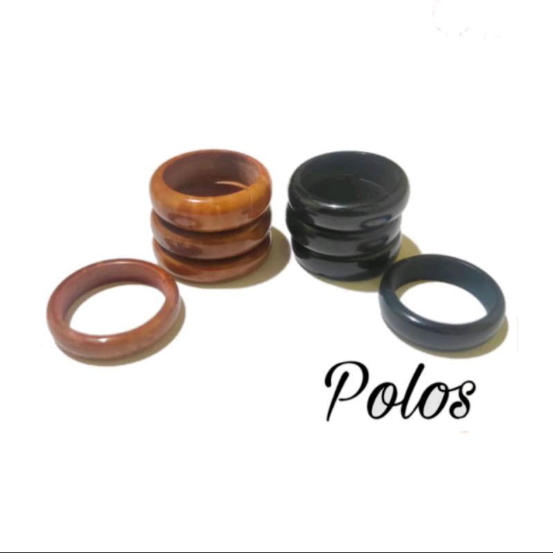 cincin kaokah polos coklat dan hitam bisa COD