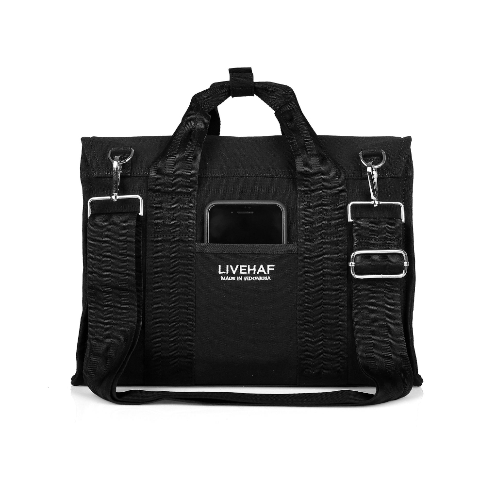 

LIVEHAF - Sage Canvas Bag Black