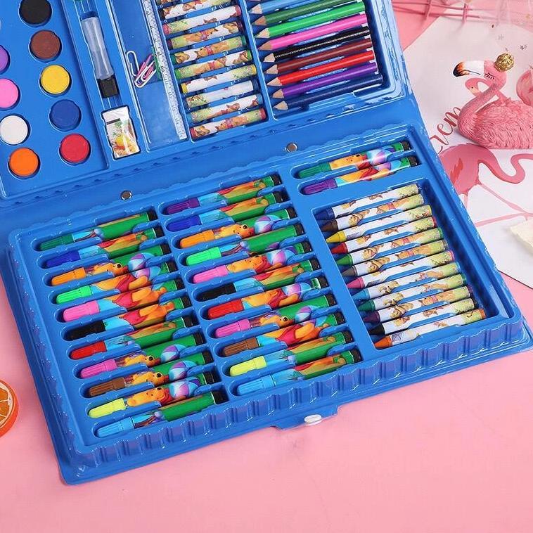 

CUCI GUDANG Stationery set pensil crayon cat air perlengkapan sekolah menggambar anak isi 86 [ 500GR ]