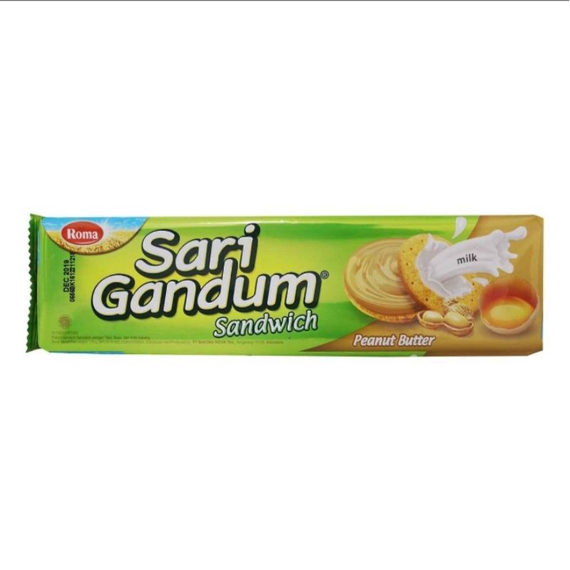 

Roma Sari Gandum Sandiwch Peanut Butter 115 gram