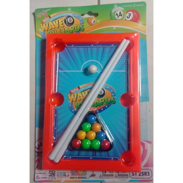 Mainan billiards set / mainan bola sodok wave billiards