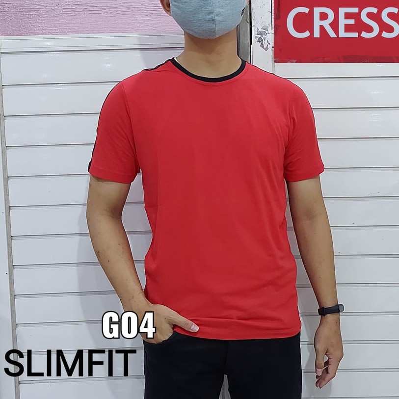 gof CRESSIDA KAOS Pakaian Pria Atasan Kaos Oblong Casual Santai Slimfit Lengan Pendek Original Brand