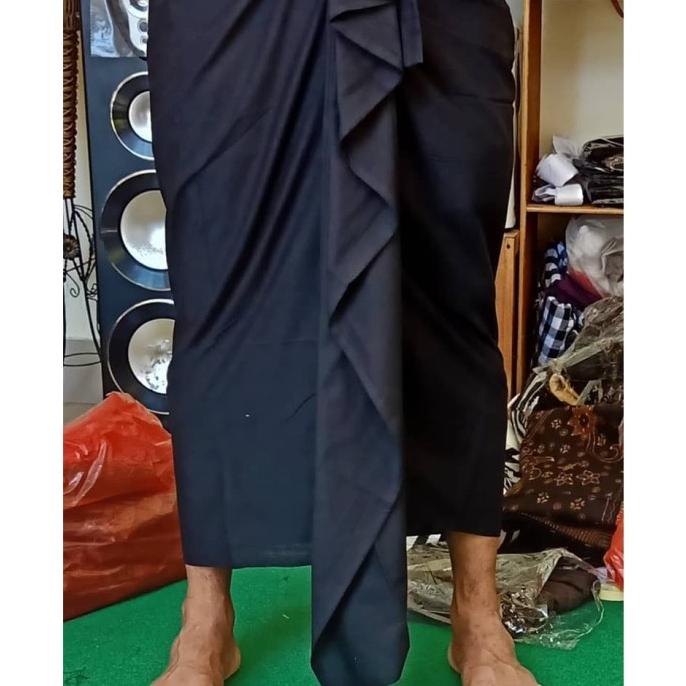 Promo Kamen Bali Setengah Jadi Hitam Polos