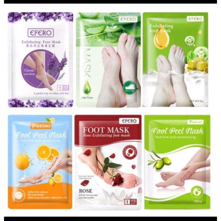 MASKER KAKI DAN TANGAN PENGELUPASAN KULIT MATI PADA KAKI DAN TANGAN EFERO