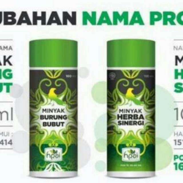Minyak Herbal Sinergi Hni Hpi Minyak Herbal But But Shopee