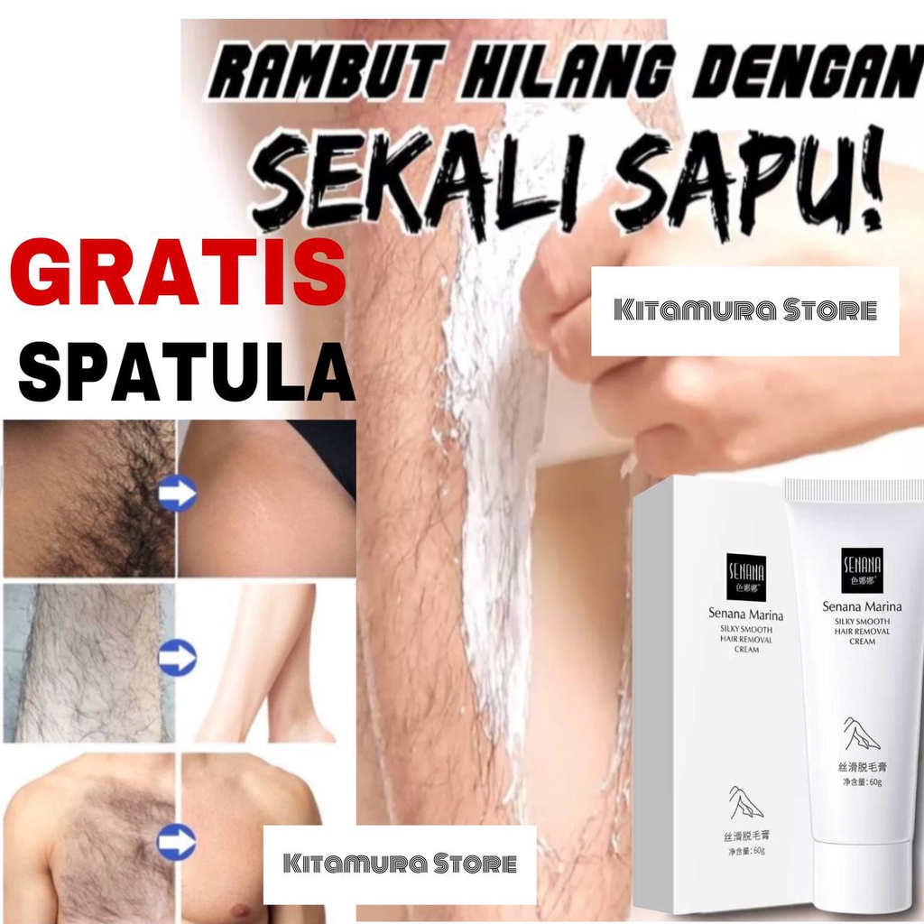 Senana Hair Removal Cream Penghilang Bulu Ketiak Tangan dan Kaki - Penghilang Bulu Rambut Permanen Hair Removal Perontok Bulu Ketiak Sampai Akar / Hair Removal Perontok Bulu Cream Penghilang Bulu Penghilang Rambut Krim Perontok Bulu Pria Dan Wanita