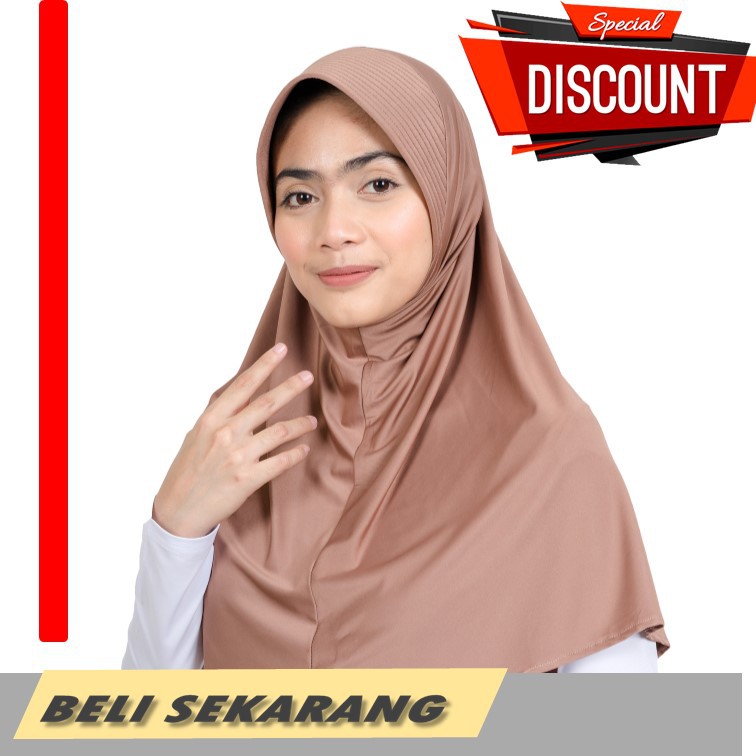 Nisrina Jilbab Instan Warna Polos Citra Narurita
