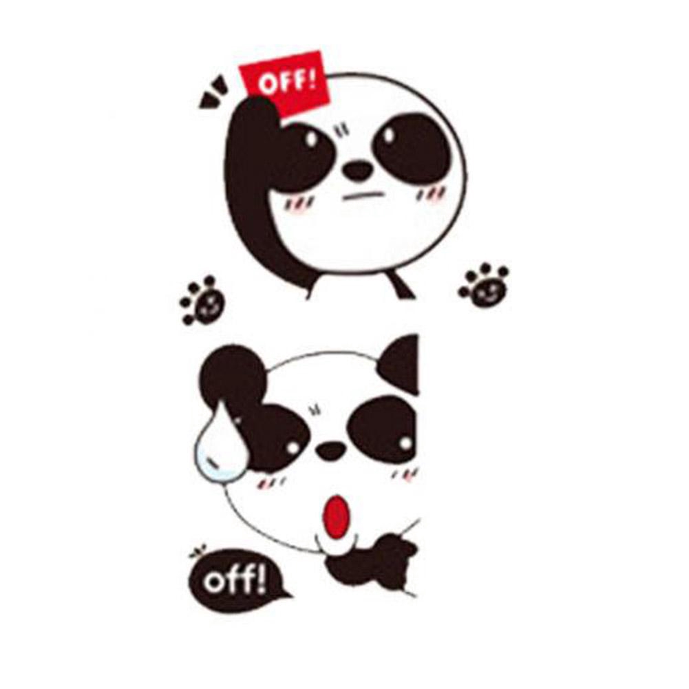 Set 1pc Stiker Dinding Desain Kartun Panda Lucu Untuk Kamar Tidur
