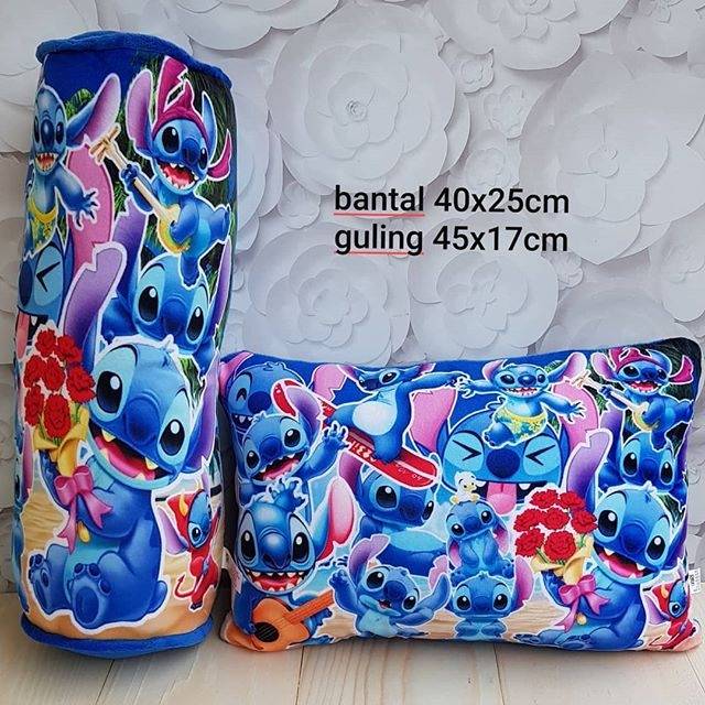 Bantal guling print stitch