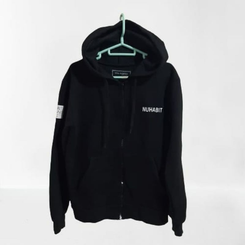 SWEATER HOODIE COWO/CEWE HITAM SOUL COMPANY