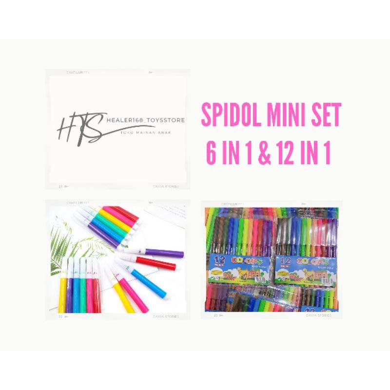

SPIDOL MINI SET 6 WARNA & 12 WARNA