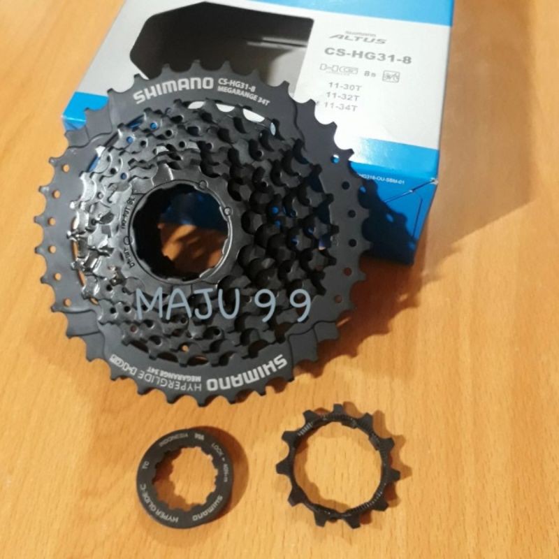 Sprocket 8 Speed Shimano HG31 Altus 11-34T Casette Sepeda Mtb Lipat Roadbike