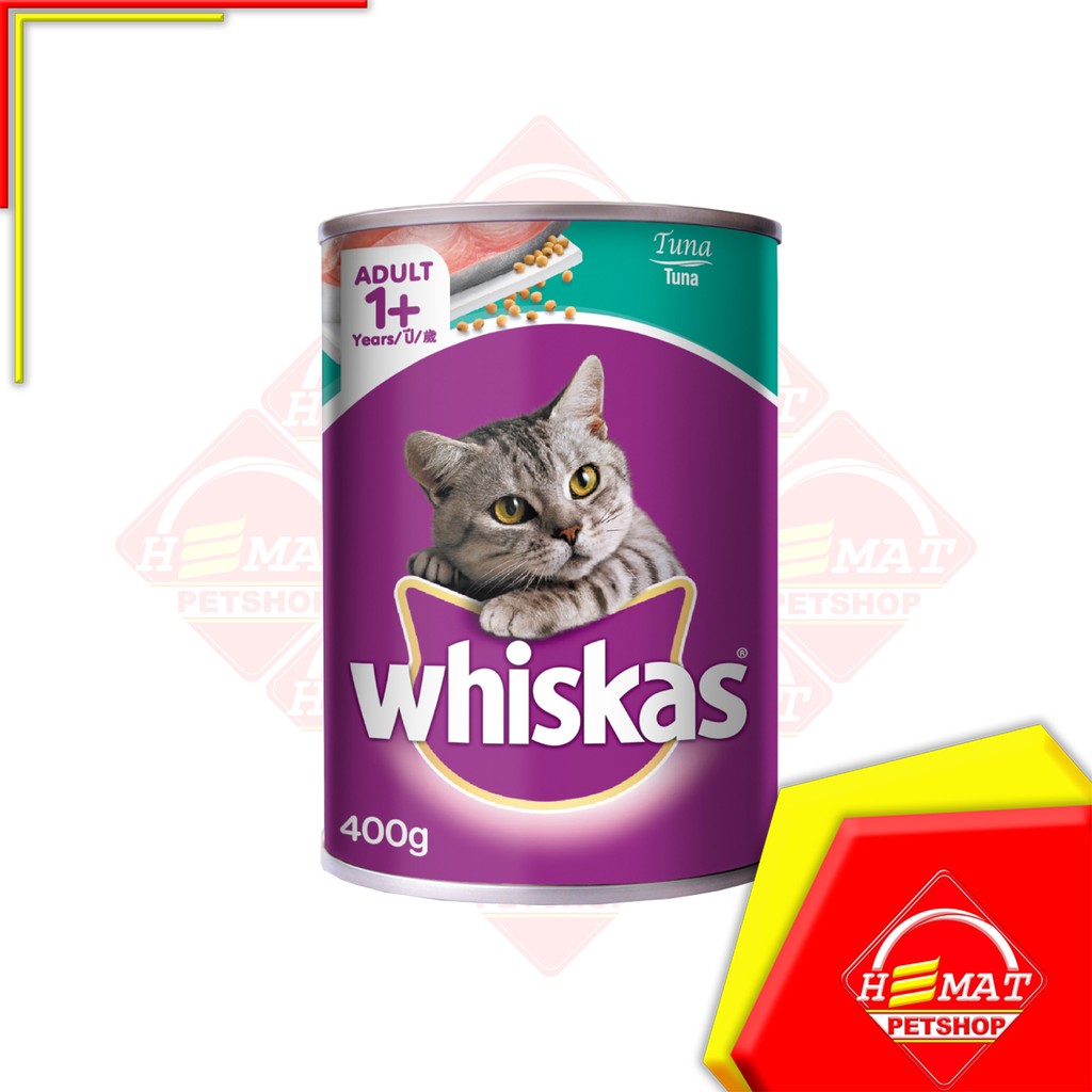 Whiskas Tuna Ocean Fish Adult 400 Gram / Makanan Kucing / Wet Food / Whiskas Kaleng