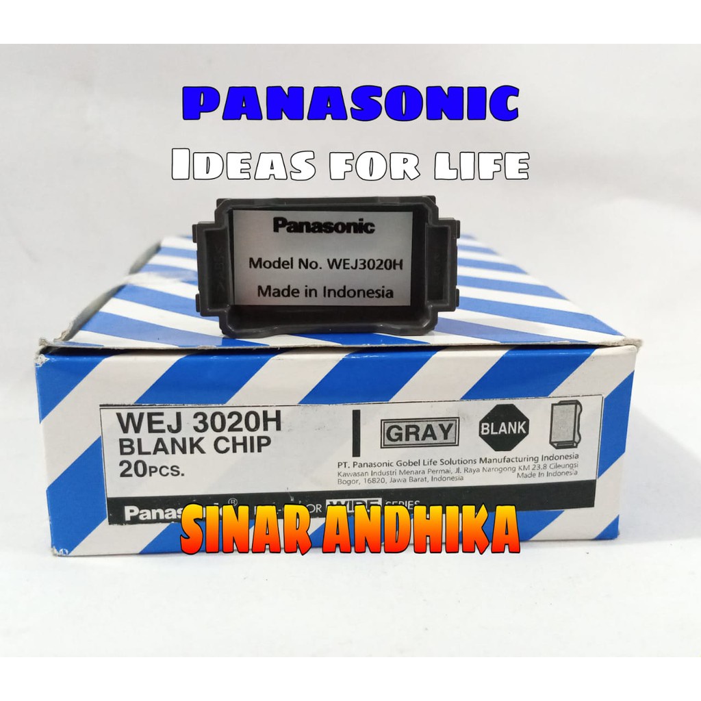 PLAT PENUTUP / BLANK CHIP GRAY PANASONIC WEJ 3020H