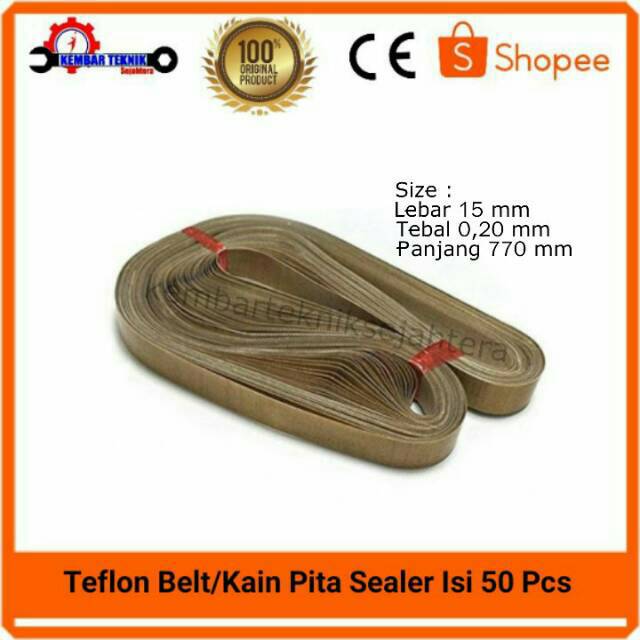 

Kain pita siler teflon belt 77 cm isi 50 pcs