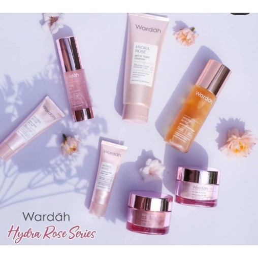 WARDAH Hydra Rose Series | Dewy Aqua Day Gel Moisture Rich Night Toner Foam Cleanser by AILIN