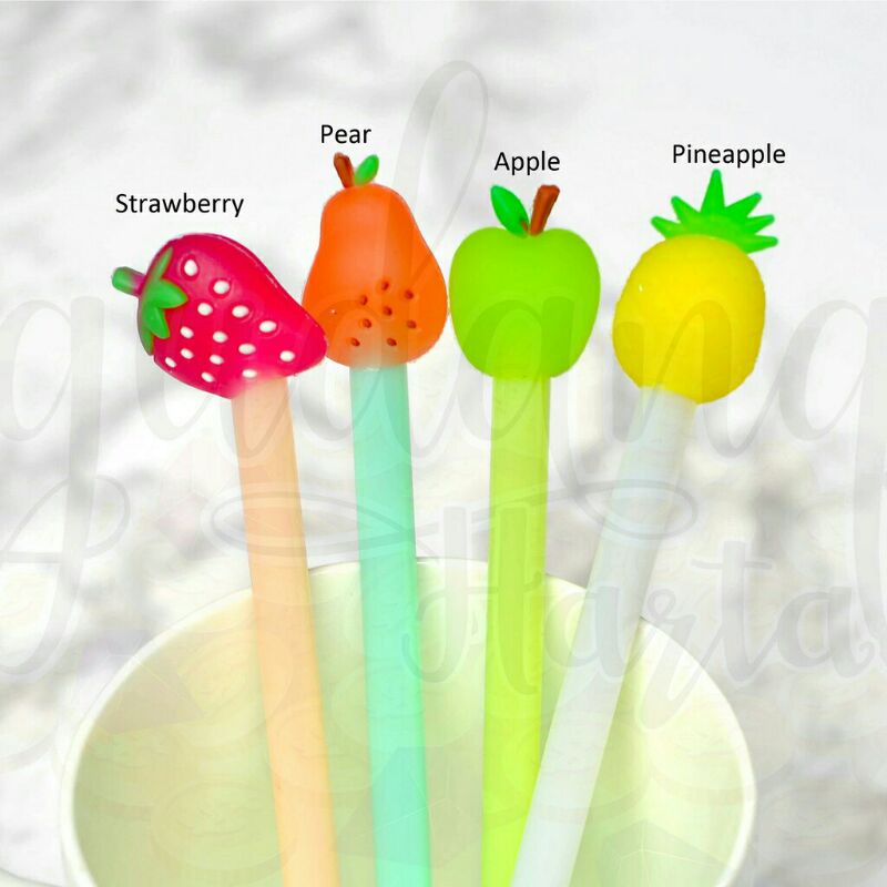 

Pulpen Bolpoin Karakter Buah Fruit Series Bolpoin Lucu Unik