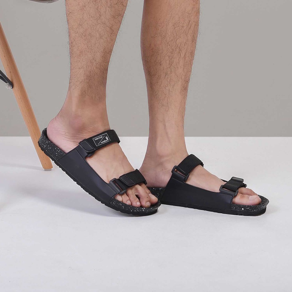 Sandal Slide Gunung Ori Santai Simple Pria Cowok Men Sendal Footwear | Billy Black |FORIND x FSTP