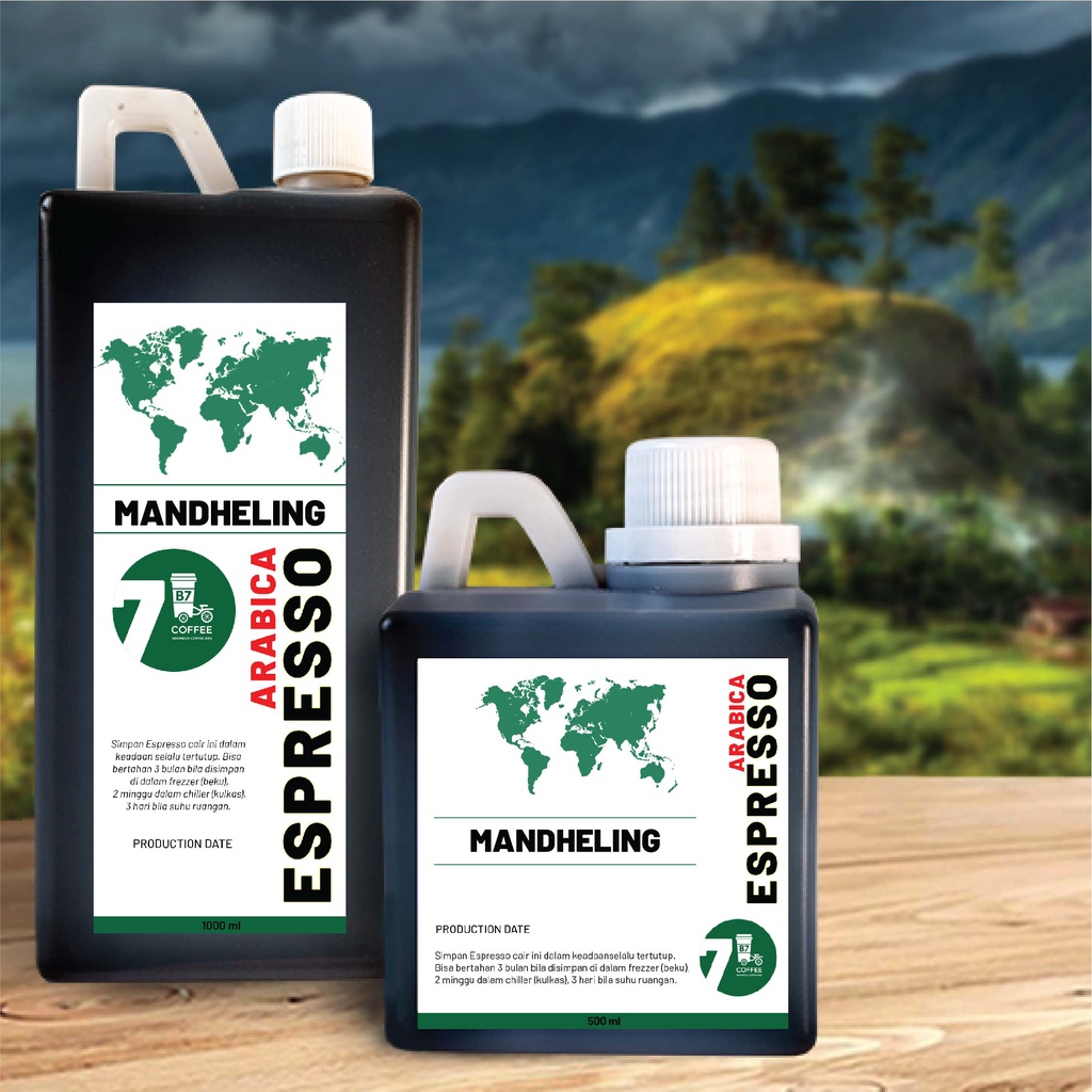

MANDHELING Espresso Cair Kafein / Konsentrat Kopi 1 Liter - Arabica