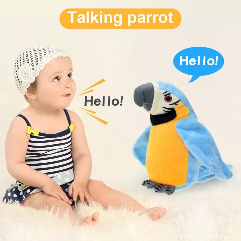 Talking Bird Kakatua Boneka BURUNG BEO  KAKAK TUA  Bisa Bicara Dan Bergerak