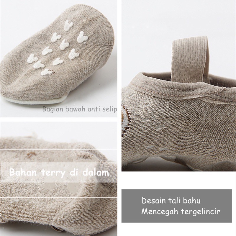 DK 07 Kaos Kaki ANKLE STRAP Bayi Anak dengan Anti Slip Karakter