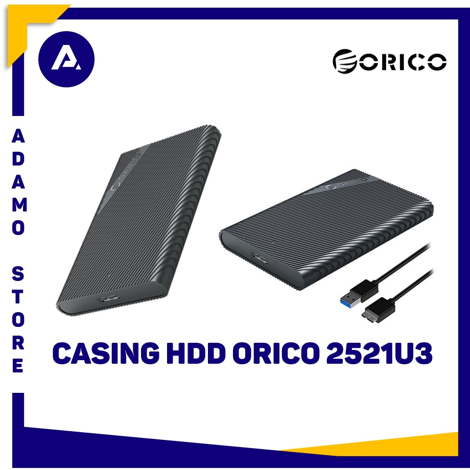 Orico 2521U3 Casing Hardisk 2.5&quot; Sata USB 3.0 HDD/SSD Enclosure Hitam