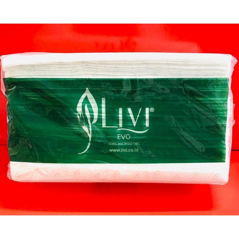 tisu LIVI evo premium multifold towel 150 lembar / tisu towel westafel