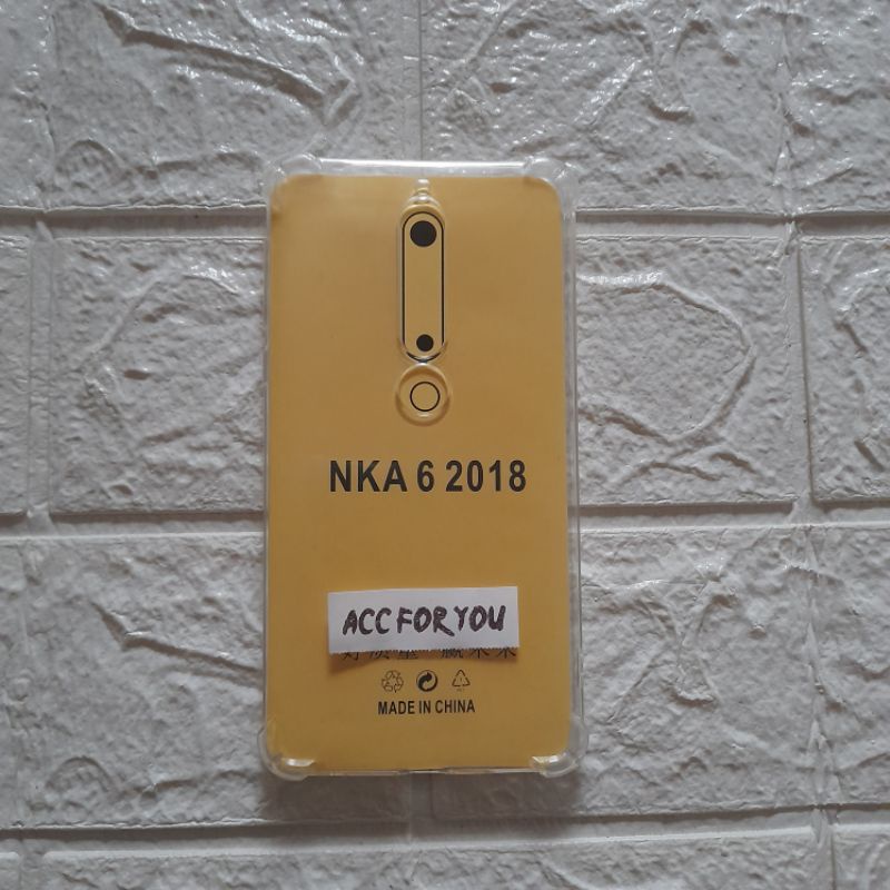 Case Anti Crack Nokia 6.1 / Nokia 6 ( 2018 ) Softcase Silikon Jelly Case Clear Bening