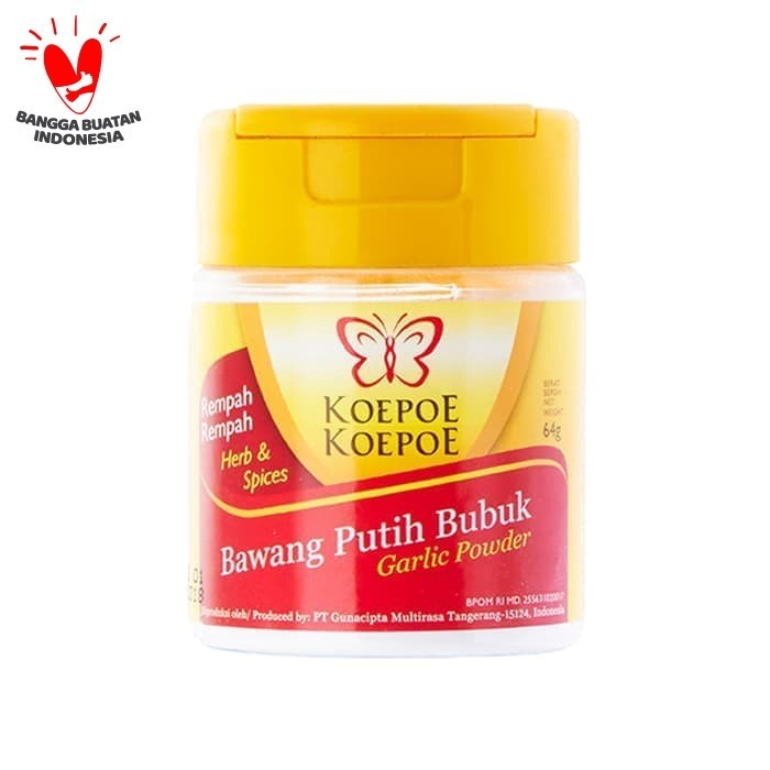 

Kopoe kopoe garlic powder 64 gr / Kupu kupu bawang putih bubuk 64 gr