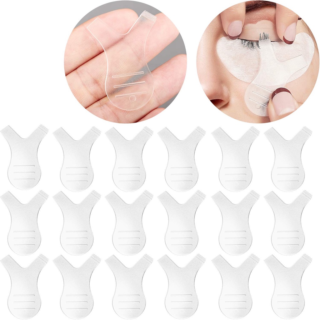 [10Pcs Eyelash Transparent Silicone Pad ][ Reusable Eyelash Lift Pads ][Lift Lifting Curler Eye Lash Extension Graft Brush Tool ]