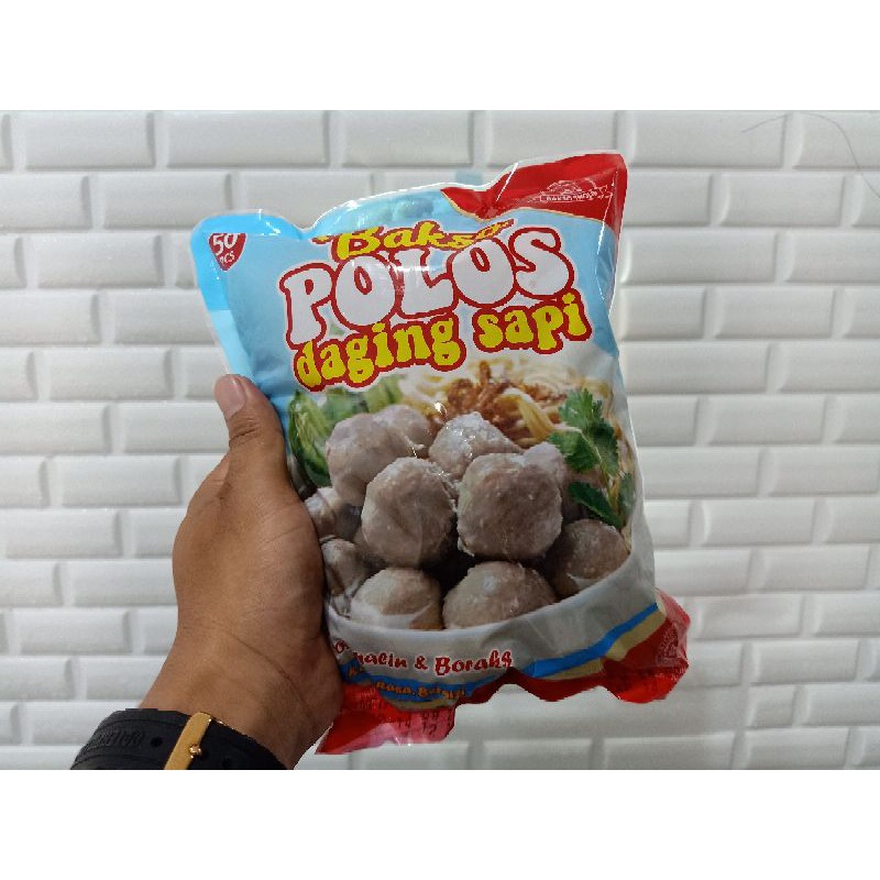 

Bakso Polos Daging Sapi isi 50 butir 700gram soal Rasa juara (100% Halal Higienis)