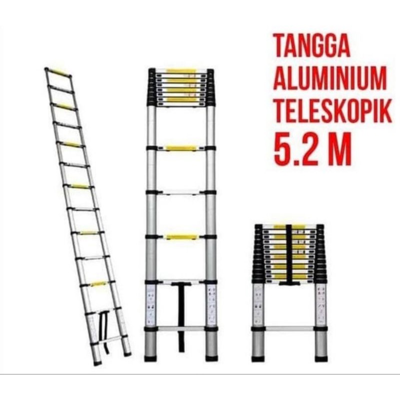 Tangga Stadex Telescopic  Single 5.2 Meter