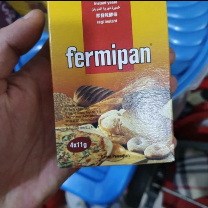 

rg201tg Fermipan Ragi Kering 4 X 11 Gram/Instant Yeast /Ragi Kering Xz20X1Z11