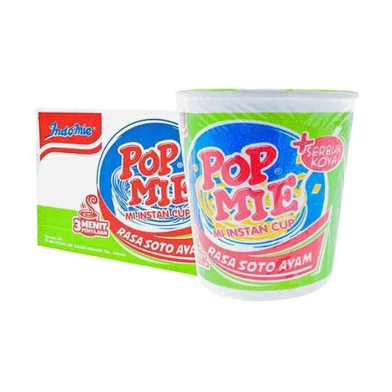 POP MIE KUAH RASA SOTO AYAM + SERBUK KOYA 77GR POPMIE NOODLE SOUP 1 DUS ISI 24