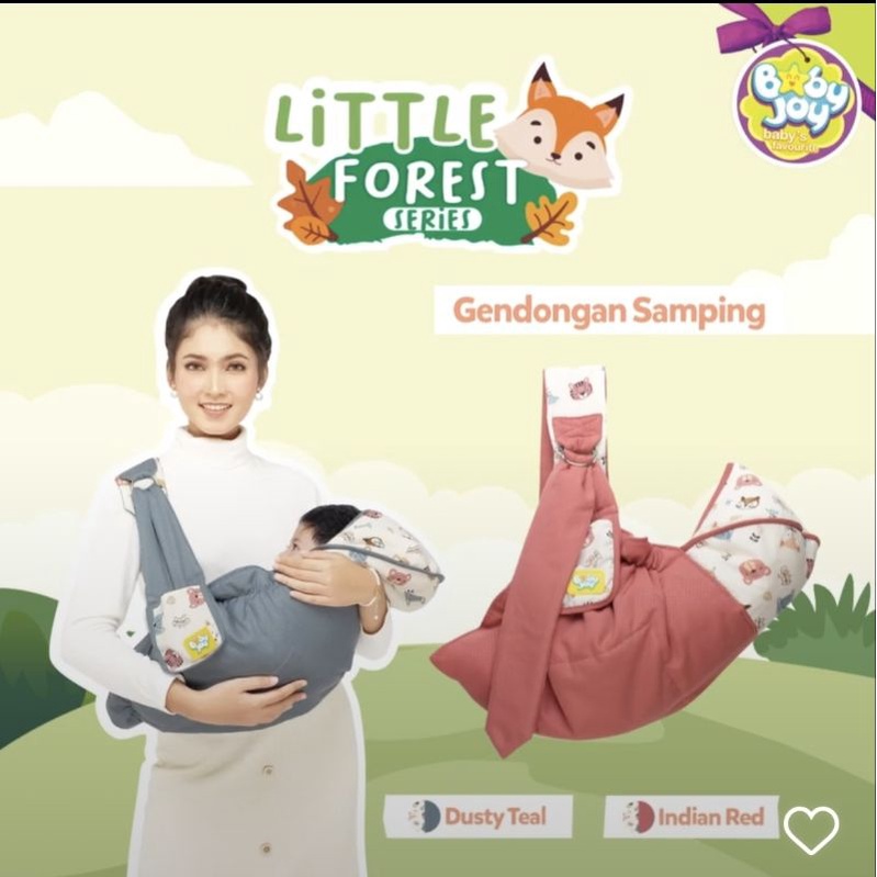Baby Joy Gendongan Bayi Samping (cocok u/ newborn) + Kantong Botol Susu Little Forest Series - BJG 2022