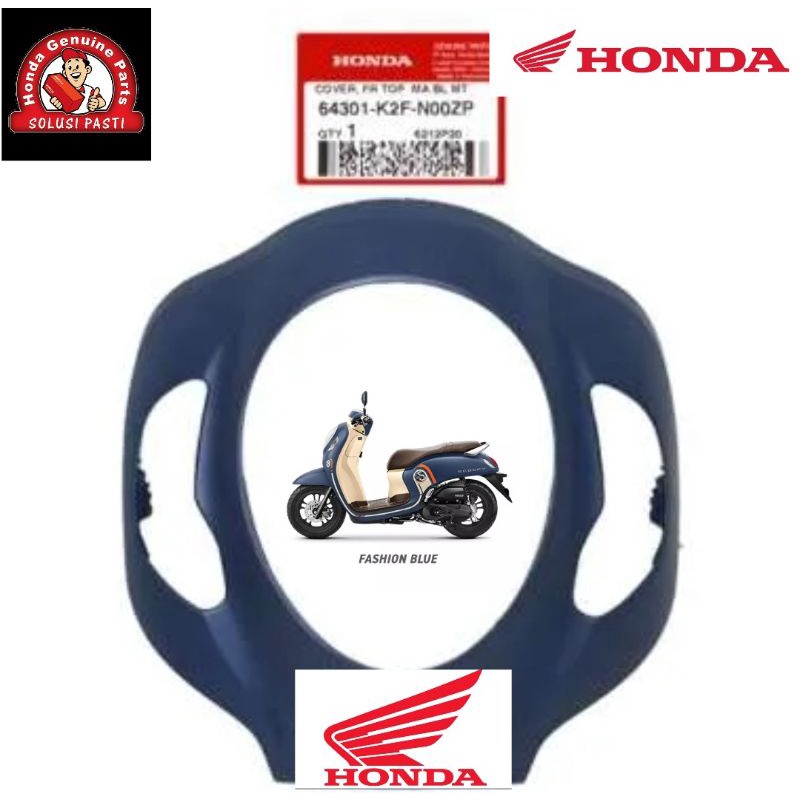 tameng 64301 k2f n00zp panel lampu scoopy esp new led 2021 warna biru doff asli