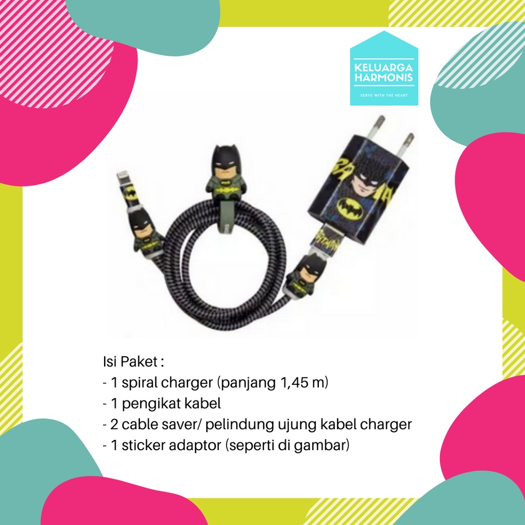 Pelindung Kabel Spiral 1 Paket Charger