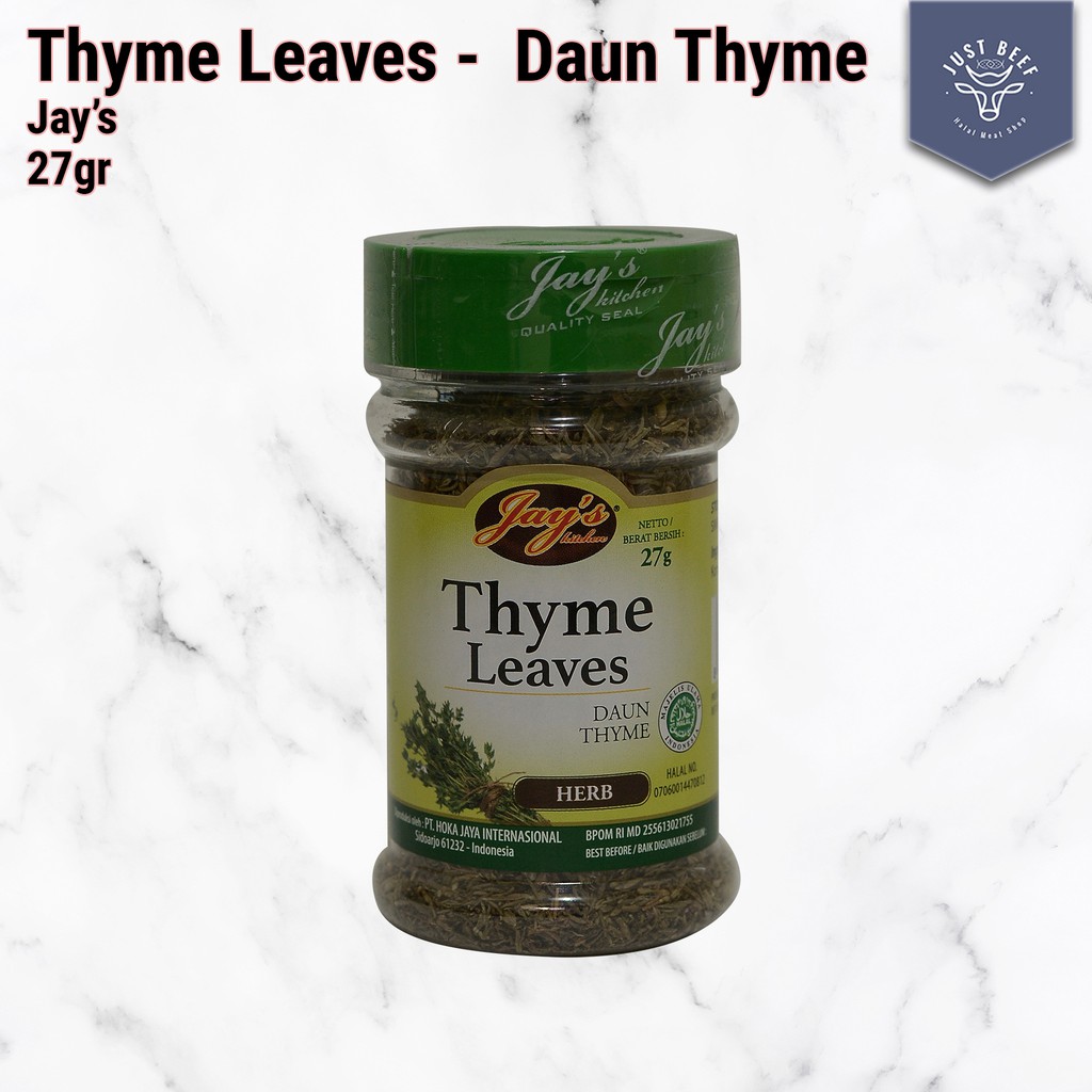 

Jay's Thyme Leaves / Daun Thyme Kering - 27gr