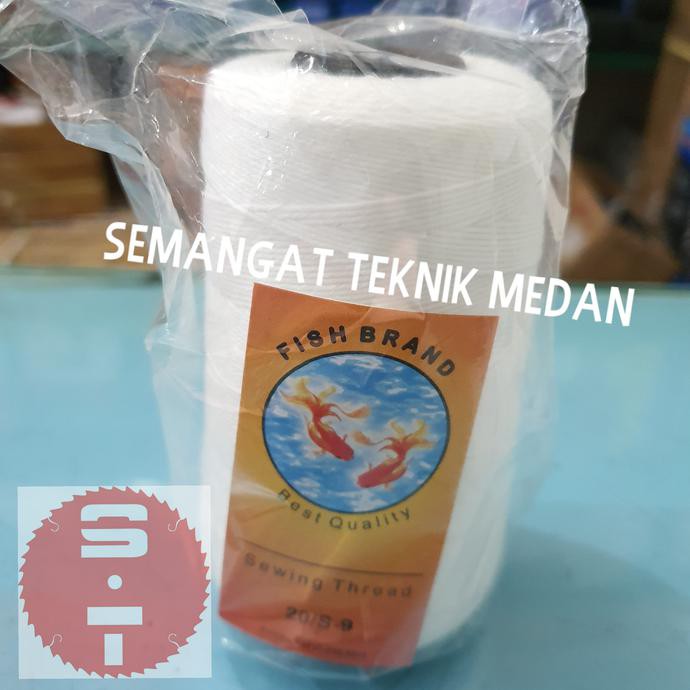 

New Benang Jahit Goni Karung Putih Cap Merk Ikan Fish Brand Ecer Eceran Smtt1 Ori
