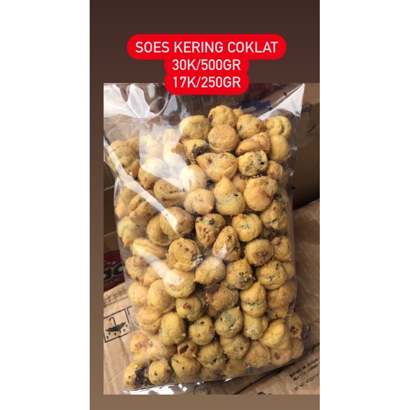 

Soes kering isi coklat 500gr